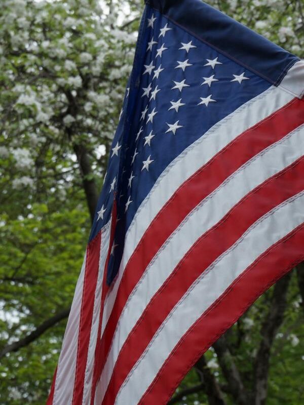 Flag On Our Porch