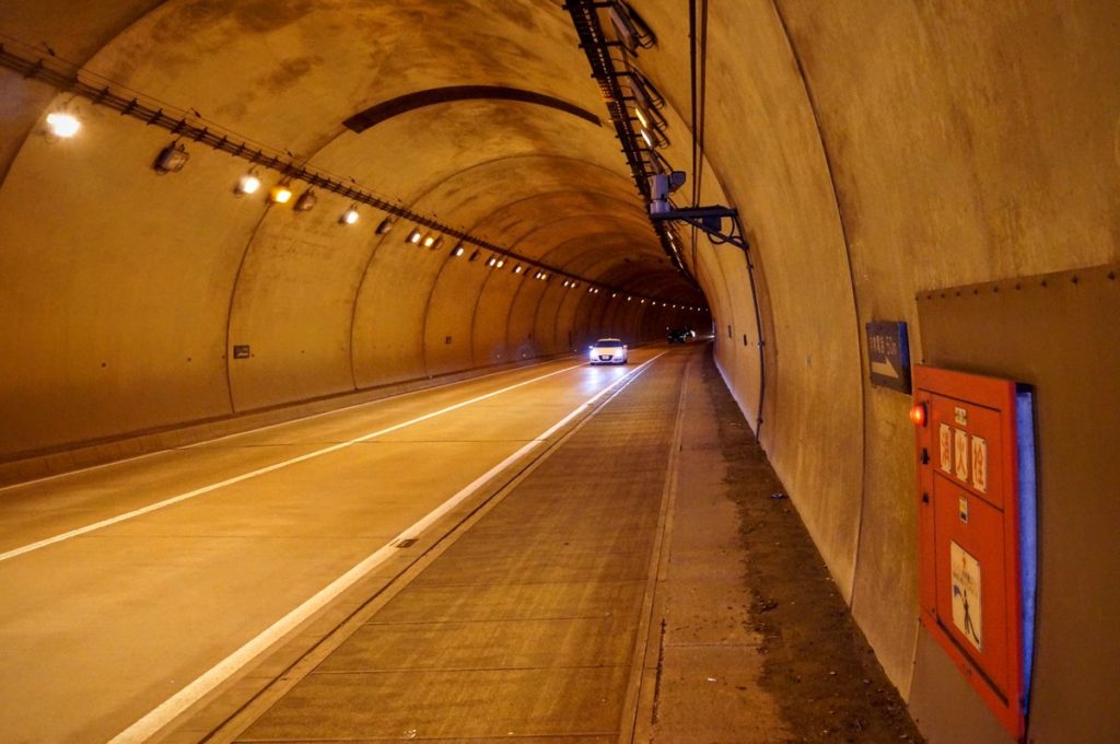 Tunnel to Lake Toya