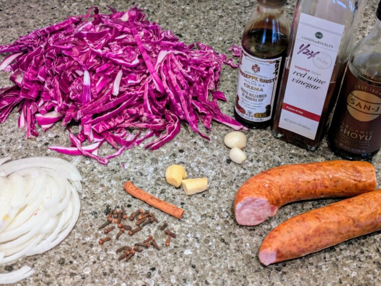 Sausage Saturday: Caribbean cabbage creation, with a bit of help from AI